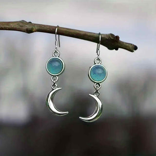 Dije Luna Estilo Tibetano Tono Plata Envejecida 18x9.5x3mm | 10 uds