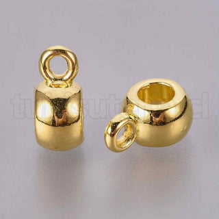 Conector para dije, enlace de suspensión de aleación estilo tibetano, varios tonos para seleccionar, 9x5.8mm.