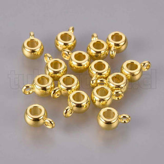 Conector para dije, enlace de suspensión de aleación estilo tibetano, varios tonos para seleccionar, 9x5.8mm.