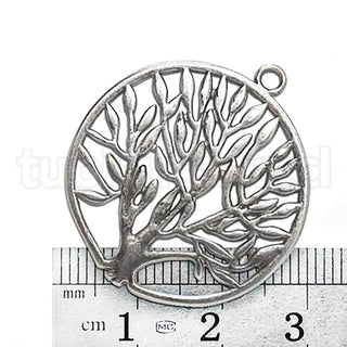 Estilo tibetano, árbol de la vida grande, 47×2 mm.