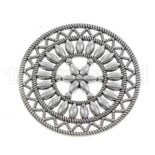 colgante enlace de aleación de zinc, mandala redondo plano, 46x2mm.