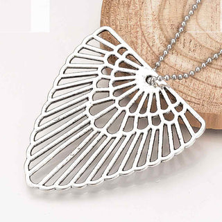 Maxi Dije Triángulo Boho Chic Estilo Tibetano Tono Plata Envejecida 42x40x1mm | 1 ud