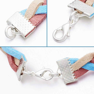 Tapacinta Estilo Carterita de Hierro Tono Plata 13×7×5 mm | 12 pares