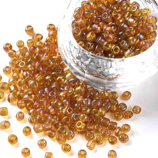 Mostacilla 8/0 Vidrio Tornasol AB 3 mm | Varios Tonos | 20 gr