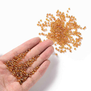 Mostacilla 8/0 Vidrio Tornasol AB 3 mm | Varios Tonos | 20 gr