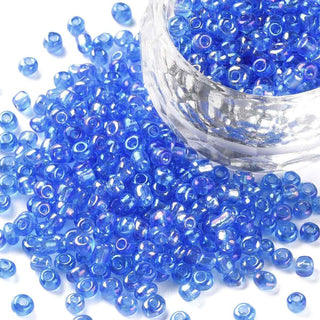 Mostacilla 8/0 Vidrio Tornasol AB 3 mm | Varios Tonos | 20 gr