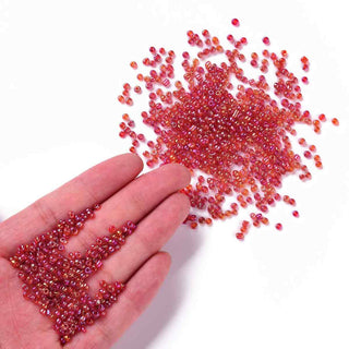 Mostacilla 8/0 Vidrio Tornasol AB 3 mm | Varios Tonos | 20 gr