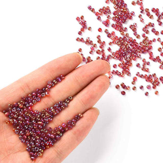 Mostacilla 8/0 Vidrio Tornasol AB 3 mm | Varios Tonos | 20 gr