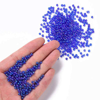 Mostacilla 8/0 Vidrio Tornasol AB 3 mm | Varios Tonos | 20 gr