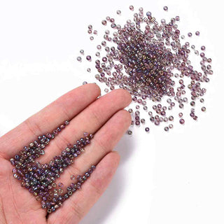 Mostacilla 8/0 Vidrio Tornasol AB 3 mm | Varios Tonos | 20 gr
