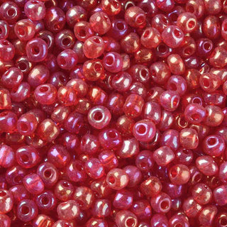 Mostacillón 6/0, abalorio semi transparentes varios tonos para seleccionar, color AB, tornasol,  tamaño 4 mm. 20 gramos.