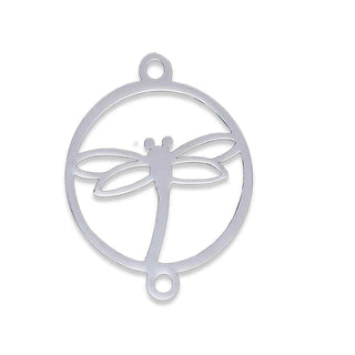 Enlace Libélula de Acero Inoxidable 201 Tono Acero 19.5×15×1 mm | 1 ud