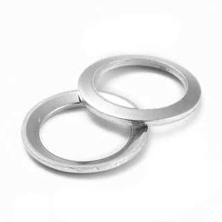 Anilla de Enlace Cerrada de Acero Inoxidable 304 Tono Acero 15×1 mm | 4 uds
