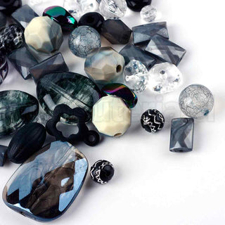 Abalorios de acrílico, formas mixtas varios tonos para seleccionar, 5.5~28x6~20x3~11 mm.