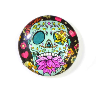 Cabujón de Vidrio Domo Catrina Día de Muertos, Tamaños a Elegir | 1 unid.