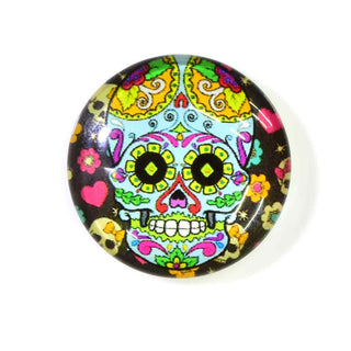 Cabujón de Vidrio Domo Catrina Día de Muertos, Tamaños a Elegir | 1 unid.