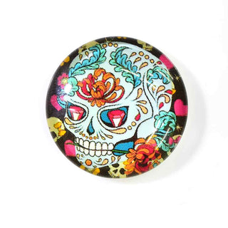 Cabujón de Vidrio Domo Catrina Día de Muertos, Tamaños a Elegir | 1 unid.