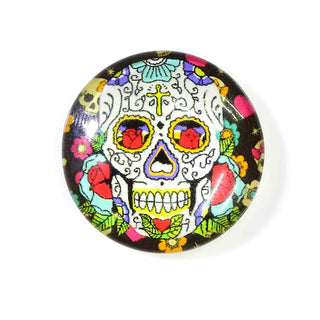 Cabujón de Vidrio Domo Catrina Día de Muertos, Tamaños a Elegir | 1 unid.