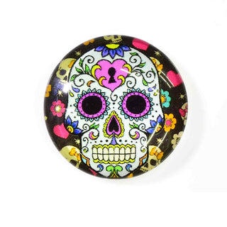 Cabujón de Vidrio Domo Catrina Día de Muertos, Tamaños a Elegir | 1 unid.