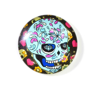 Cabujón de Vidrio Domo Catrina Día de Muertos, Tamaños a Elegir | 1 unid.