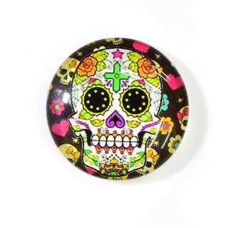 Cabujón de Vidrio Domo Catrina Día de Muertos, Tamaños a Elegir | 1 unid.