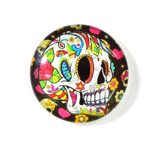 Cabujón de Vidrio Domo Catrina Día de Muertos, Tamaños a Elegir | 1 unid.
