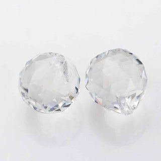 Prisma Gota Redondeada Facetada Vidrio Transparente 25x21mm | 1 ud