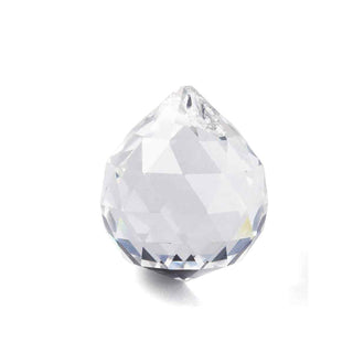 Prisma Gota Facetada Vidrio Transparente 35x32mm | 1 ud