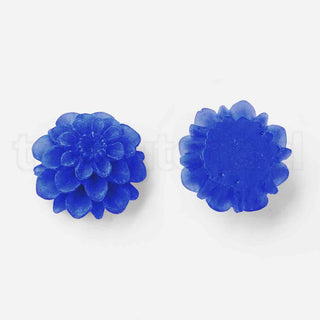 Cabujones de resina, crisantemo, varios tonos para seleccionar, 24x9 mm.
