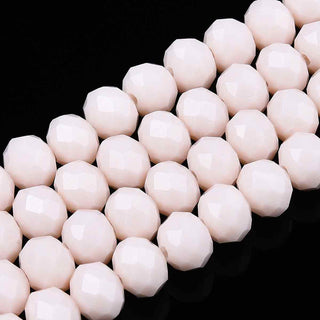 Cristal Chino Rondelle Facetado Color Sólido Opaco 3 mm, Color a Elegir | 1 tira