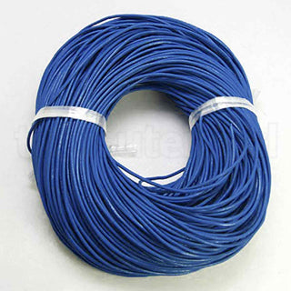 Cordón de cuero de vaca, teñido, para la confección de accesorios de cuero, 2mm de espesor.