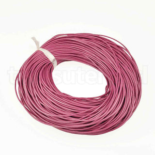 Cordón de cuero de vaca, teñido, para la confección de accesorios de cuero, 2mm de espesor.