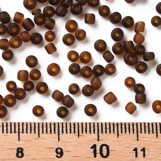 Mostacilla 8/0 Vidrio Esmerilada Mate 3 mm | Varios Tonos | 20 gr