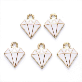 Colgantes esmaltados de aleación, diamante.