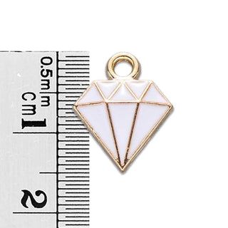 Colgantes esmaltados de aleación, diamante.