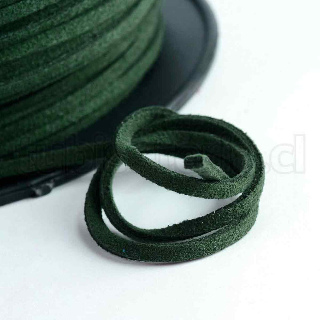 Cordón De Gamuza De Microfibra Plana Cordón Rojo