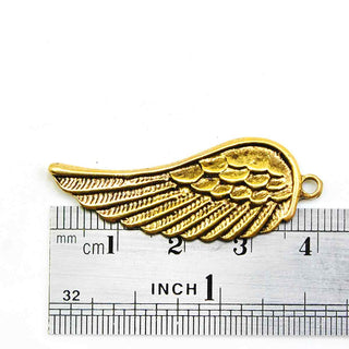 Dije Alas de Ángel Tono Oro Envejecido 41x16mm | 2 uds.