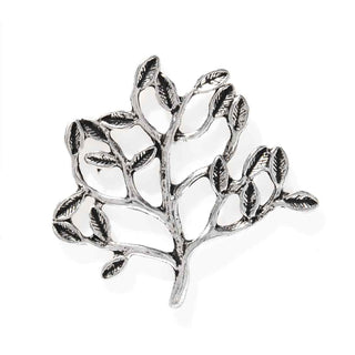 Dije Árbol de la Vida de Aleación Tono Plata Envejecida 32x28mm | 2 uds