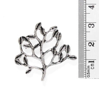 Dije Árbol de la Vida de Aleación Tono Plata Envejecida 32x28mm | 2 uds