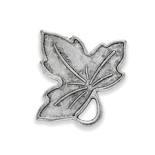 Dije Hoja Estilo Tibetano de Aleación Tono Plata Envejecida 36x32mm | 4 uds