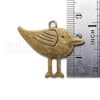 Colgante de aleación de zinc estilo tibetano, pájaro, 32x26x1 mm.