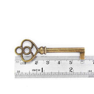 Maxi Dije Llave de Aleación Tono Bronce Envejecido 61x20x2mm | 1 ud