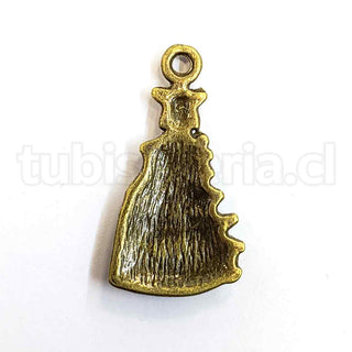 Colgante de aleación de zinc, árbol de Navidad, 25x5mm.