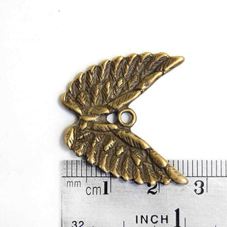 Dije Alas de Ángel Tono Bronce Envejecido 27x23mm | 3 uds.