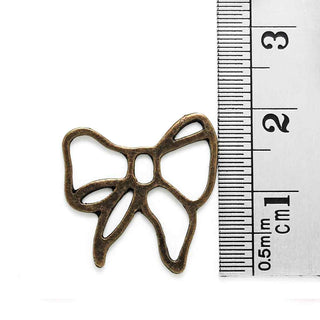 Dije Lazo de Cinta Estilo Tibetano Tono Bronce Envejecido 19x19x1mm | 8 uds.