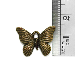 Dije Mariposa Tono Bronce Envejecido 19x15mm | 6 uds.