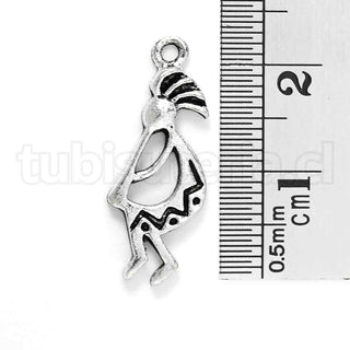 Colgante de aleación estilo tibetano, forma humana, diseño étnico, indio, 22x10mm.