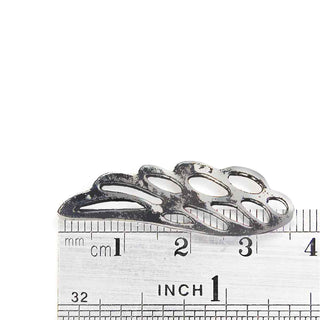Dije Alas de Ángel Estilo Tibetano Tono Plata Envejecida 35x10x2mm | 6 uds.