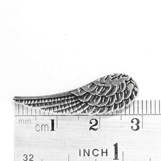 Dije Alas de Ángel Estilo Tibetano Tono Plata Envejecida 29x11x1,5mm | 4 uds.