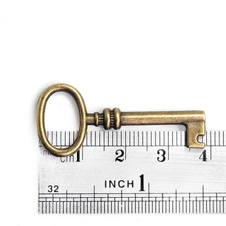 Dije Llave Vintage Tono Bronce Envejecido 41x17x4,5mm | 2 uds.